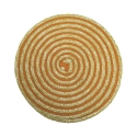 Set di 6 tovagliette tonde in paglia intrecciata Ø38cm Spiral Color Saldi