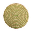 Set di 6 tovagliette tonde in paglia intrecciata Ø38cm Spiral Color Catalogo