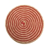 Set di 6 tovagliette tonde in paglia intrecciata Ø38cm Spiral Color Scelta
