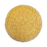Set di 6 tovagliette tonde in paglia intrecciata Ø38cm Spiral Color Modello
