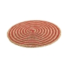Set di 6 tovagliette tonde in paglia intrecciata Ø38cm Spiral Color Acquisto