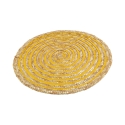 Set di 6 tovagliette tonde in paglia intrecciata Ø38cm Spiral Color 
