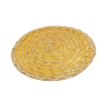 Set di 6 tovagliette tonde in paglia intrecciata Ø38cm Spiral Color 
