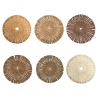 Set di 6 tovagliette tonde effetto paglia intrecciata Ø38cm Nature Promozione