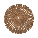 Set di 6 tovagliette tonde effetto paglia intrecciata Ø38cm Nature Sconti