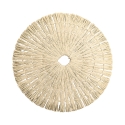 Set di 6 tovagliette tonde effetto paglia intrecciata Ø38cm Nature Stock