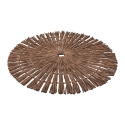 Set di 6 tovagliette tonde effetto paglia intrecciata Ø38cm Nature Misure