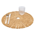 Set di 6 tovagliette tonde effetto paglia intrecciata Ø38cm Nature Vendita