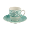 Set di 6 tazzine da caffè in porcellana con piattino 90ml Marea C Stock