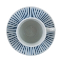 Set di 6 tazzine da caffè in porcellana con piattino 90ml Marea C Misure