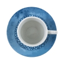 Set di 6 tazzine da caffè in porcellana con piattino 90ml Marea C 