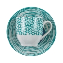 Set di 6 tazzine da caffè in porcellana con piattino 90ml Marea C 