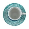 Set di 6 tazzine da caffè in porcellana con piattino 90ml Marea C 