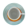 Set di 6 tazzine da caffè in porcellana con piattino 90ml Marea C 