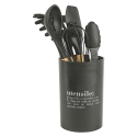 Porta utensili nero con scritta 8 pezzi Victionary C Promozione