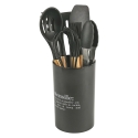 Porta utensili nero con scritta 8 pezzi Victionary C Offerta