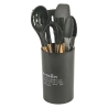 Porta utensili nero con scritta 8 pezzi Victionary C Offerta