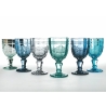 Set di 6 calici 265ml in vetro decoro arabescato Syrah Misure