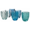 Set di 6 bicchieri acqua 265ml in vetro decoro arabescato Syrah Ocean Saldi
