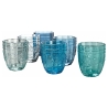 Set di 6 bicchieri acqua 265ml in vetro decoro arabescato Syrah Ocean Saldi