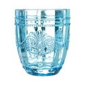 Set di 6 bicchieri acqua 265ml in vetro decoro arabescato Syrah Ocean 