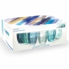 Set di 6 bicchieri acqua 265ml in vetro decoro arabescato Syrah Ocean 