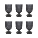 Set di 6 calici 300ml in vetro decoro in rilievo Nobilis C Promozione