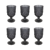 Set di 6 calici 300ml in vetro decoro in rilievo Nobilis C Promozione