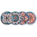 Set di 4 piatti pizza/da portata in porcellana Ø 33cm Le Maioliche Promozione