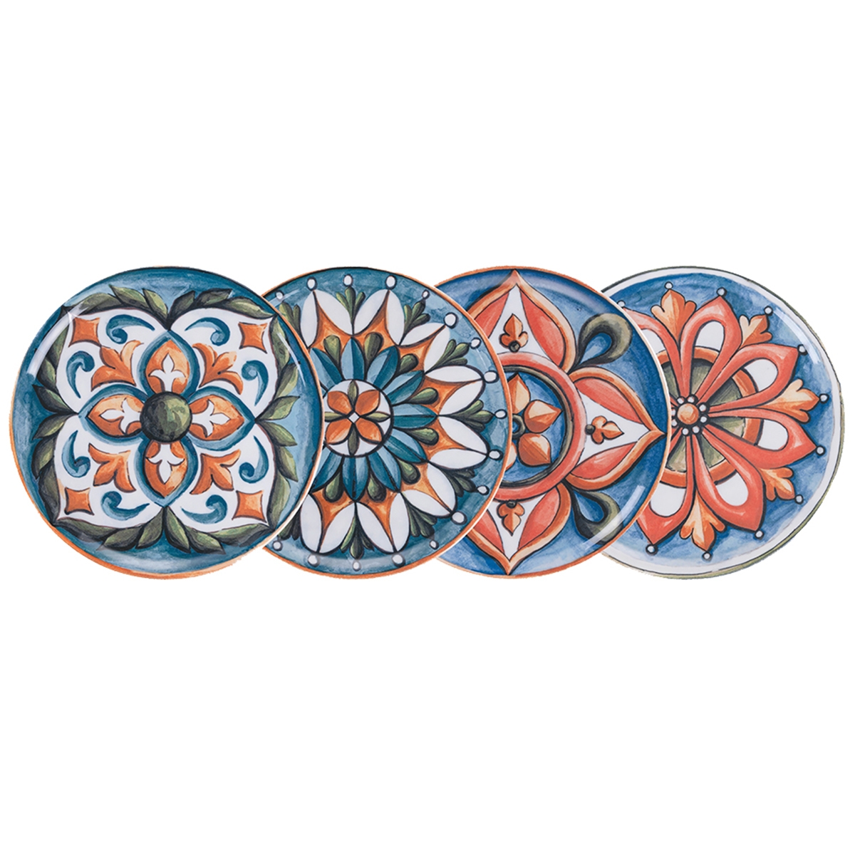Set di 4 piatti pizza/da portata in porcellana Ø 33cm Le Maioliche Promozione Set di 4 piatti pizza/da portata in porcellana Ø 33cm Le Maioliche Promozione