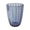 Set di 6 bicchieri acqua in vetro con pois bianchi 300ml Kalahari Sconti