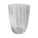 Set di 6 bicchieri acqua in vetro con pois bianchi 300ml Kalahari Stock