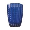 Set di 6 bicchieri acqua in vetro con pois bianchi 300ml Kalahari 