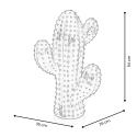 Scultura moderna cactus statua in resina verde metallizzato Grymt Sconti