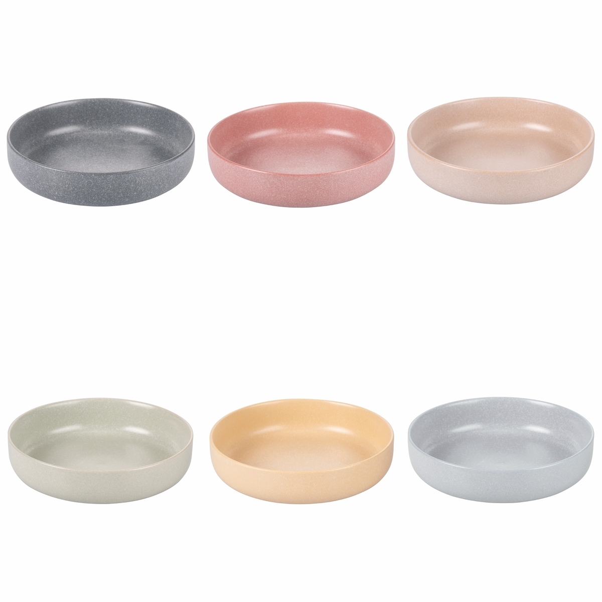 Set di 6 piatti fondi in gres finitura opaca Ø20cm Berlin 2 Promozione Set di 6 piatti fondi in gres finitura opaca Ø20cm Berlin 2 Promozione