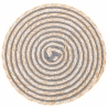 Set di 6 tovagliette tonde in paglia intrecciata Ø38cm Spiral Stone Vendita