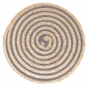 Set di 4 tovagliette tonde in paglia intrecciata Ø38cm Spiral Vendita