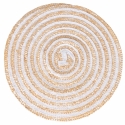 Set di 4 tovagliette tonde in paglia intrecciata Ø38cm Spiral Sconti