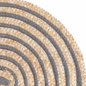Set di 4 tovagliette tonde in paglia intrecciata Ø38cm Spiral Misure