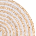 Set di 4 tovagliette tonde in paglia intrecciata Ø38cm Spiral Costo