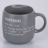 Set di 3 tazze mug in gres impilabili 350ml con scritte Victionary L Scelta