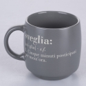 Set di 3 tazze mug in gres impilabili 350ml con scritte Victionary L Modello