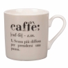Set di 6 tazzine da caffè in porcellana con scritte 90ml Victionary Caffè Saldi