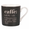 Set di 6 tazzine da caffè in porcellana con scritte 90ml Victionary Caffè Stock