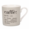 Set di 6 tazzine da caffè in porcellana con scritte 90ml Victionary Caffè Modello