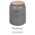 Barattolo caffè grigio con coperchio in bambù 0,8L Victionary E Offerta