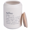 Barattolo aglio in gres bianco con coperchio 1,6L Victionary D Catalogo