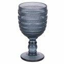 Set di 6 calici in vetro con superficie lavorata 280ml Geometrie Ocean Sconti