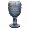 Set di 6 calici in vetro con superficie lavorata 280ml Geometrie Ocean Sconti