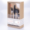Set di 24 posate in acciaio satinato stile barocco Wonderland Sconti